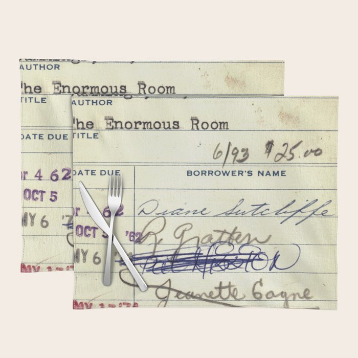 Library Card 828 The Enormous Room Placemat Gallery Image 1