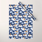 Enchanted Fox Moons Wrapping Paper Gallery Image 1