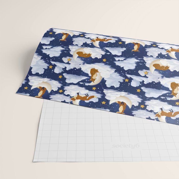 Enchanted Fox Moons Wrapping Paper Gallery Image 2