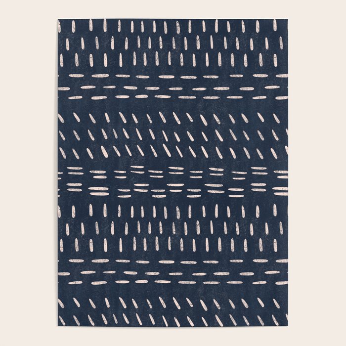 Mudcloth Distress Denim Poster Gallery Image 4