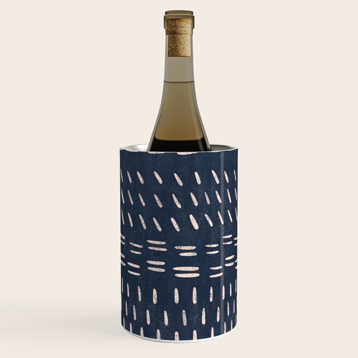 Mudcloth Distress Denim Wine Chiller Gallery Image 2