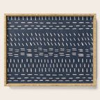Mudcloth Distress Denim Serving Tray Gallery Image 1