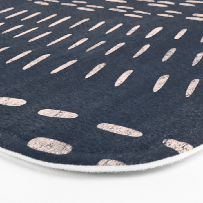 Mudcloth Distress Denim Bath Mat Gallery Image 3