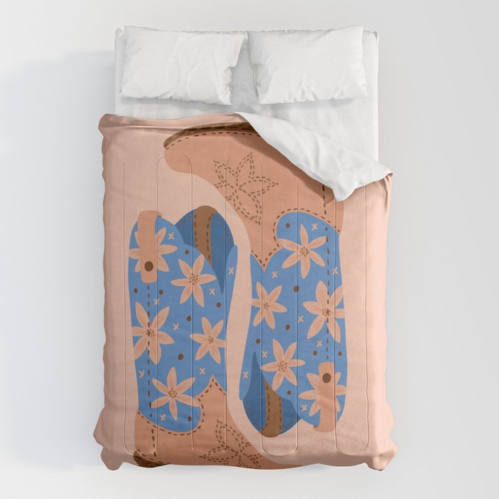 Cowgirl Boots â Blue & Peach Comforter Gallery Image 6