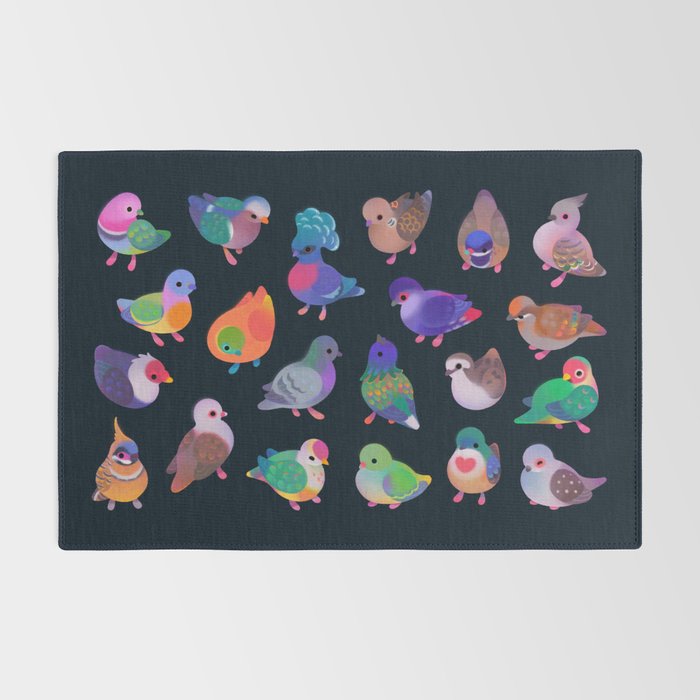 Wild pigeon - name Rug Gallery Image 2