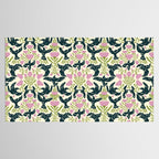 Spring Black Birds Tablecloth Gallery Image 2
