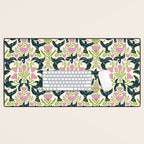 Spring Black Birds Desk Mat Gallery Image 1