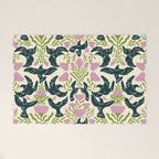 Spring Black Birds Welcome Mat Gallery Image 1