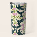 Spring Black Birds Travel Mug Gallery Image 3