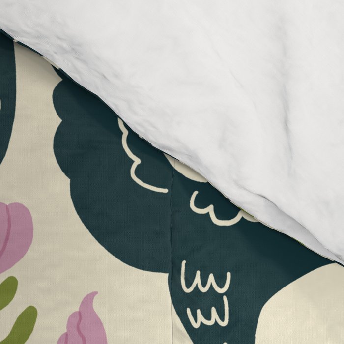 Spring Black Birds Comforter Gallery Image 4