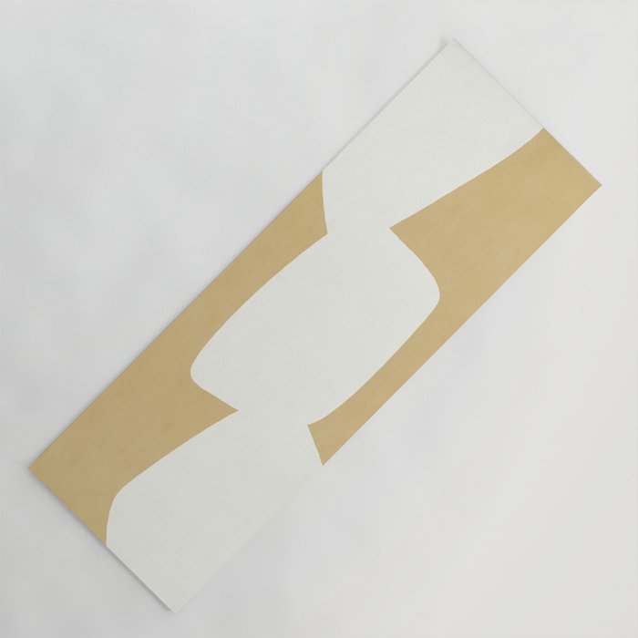 Minimal Shapes gold Yoga Mat Gallery Image 1