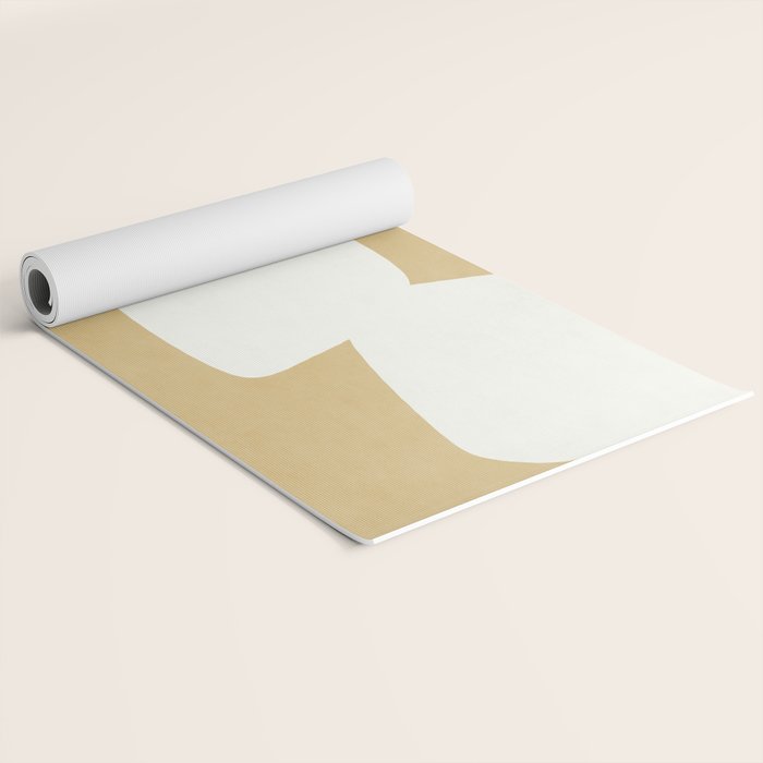 Minimal Shapes gold Yoga Mat Gallery Image 2
