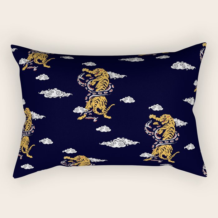 Tiger vs Snake Rectangular Pillow Gallery Image 2
