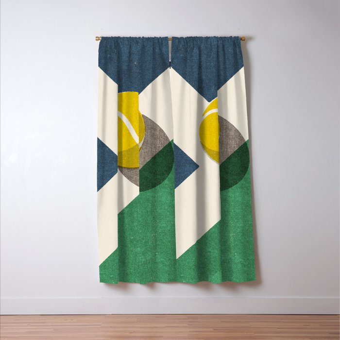 BALLS / Tennis (Hard Court) Window Curtain Gallery Image 3