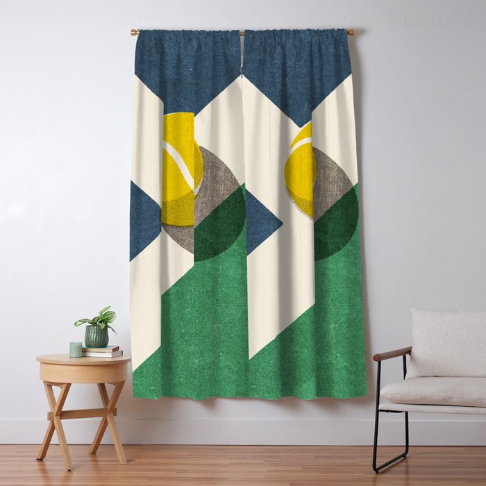 BALLS / Tennis (Hard Court) Window Curtain Gallery Image 1