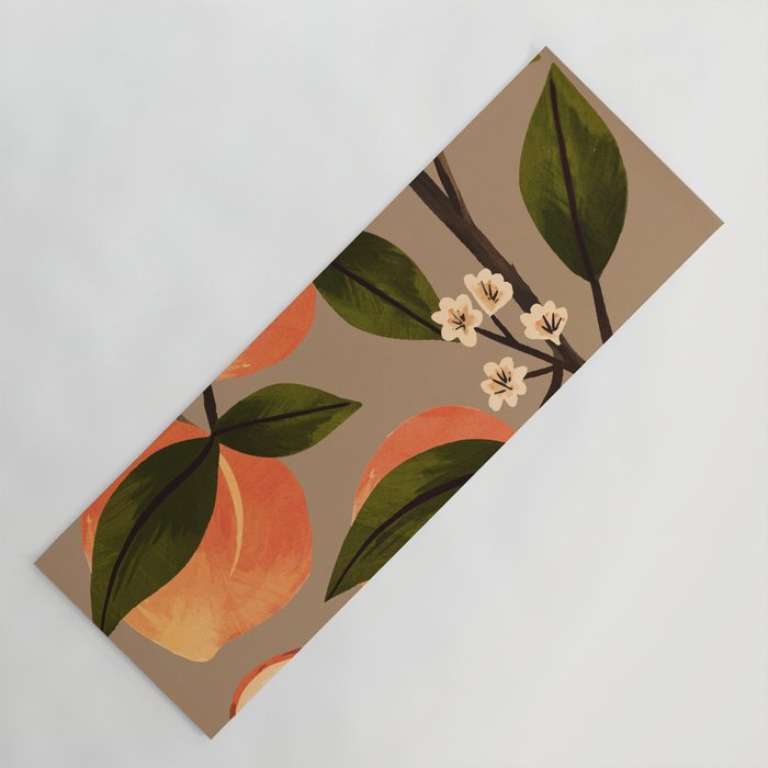 Peaches Botanical Art 2 Yoga Mat Gallery Image 1