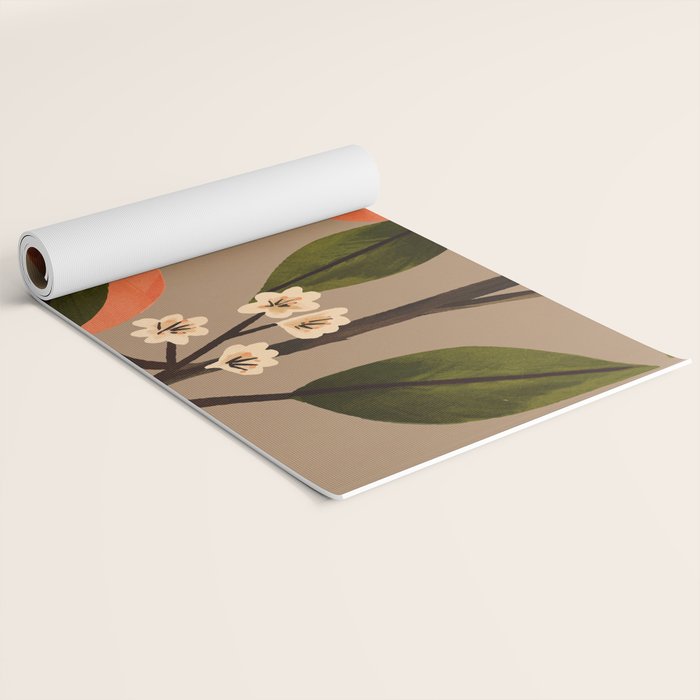 Peaches Botanical Art 2 Yoga Mat Gallery Image 2