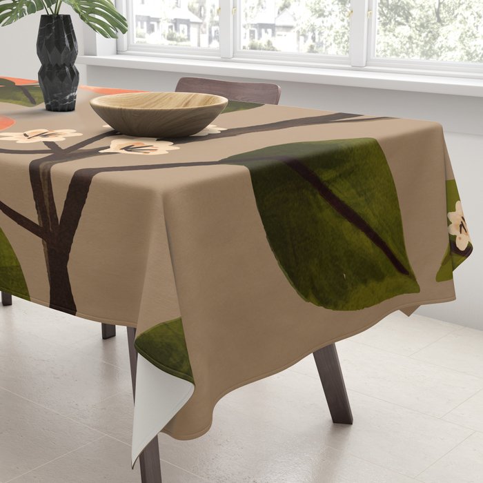 Peaches Botanical Art 2 Tablecloth Gallery Image 3