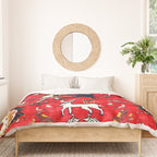 Qashqaâi Fars Southwest Persian Hunting Rug Print Duvet Cover Gallery Image 3