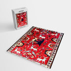 Qashqaâi Fars Southwest Persian Hunting Rug Print Jigsaw Puzzle Gallery Image 2