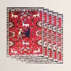 Qashqaâi Fars Southwest Persian Hunting Rug Print Wrapping Paper Gallery Image 3