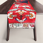Qashqaâi Fars Southwest Persian Hunting Rug Print Table Runner Gallery Image 1