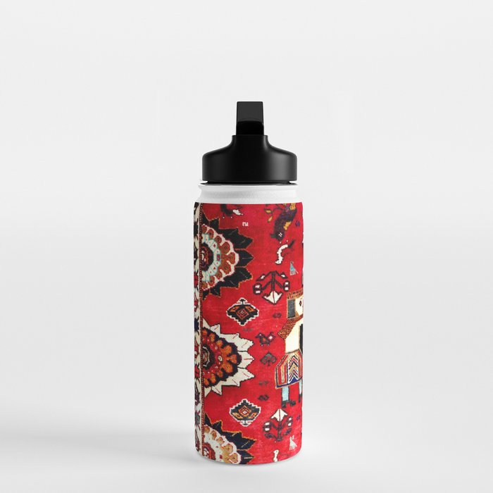 Qashqaâi Fars Southwest Persian Hunting Rug Print Water Bottle Gallery Image 3