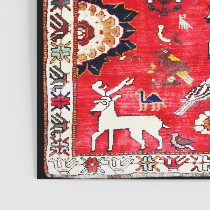 Qashqaâi Fars Southwest Persian Hunting Rug Print Poster Gallery Image 3