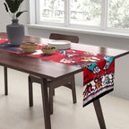 Qashqaâi Fars Southwest Persian Hunting Rug Print Table Runner Gallery Image 2