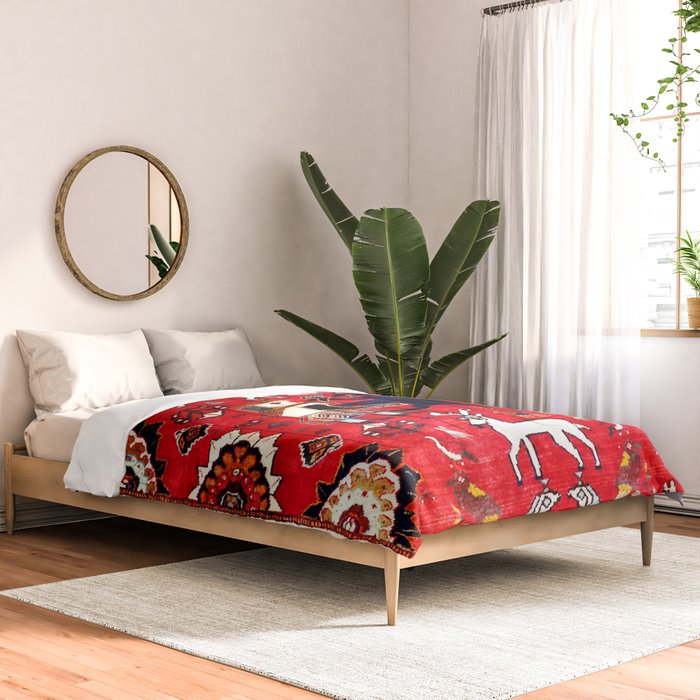 Qashqaâi Fars Southwest Persian Hunting Rug Print Comforter Gallery Image 2