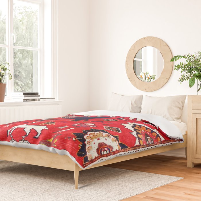 Qashqaâi Fars Southwest Persian Hunting Rug Print Duvet Cover Gallery Image 2