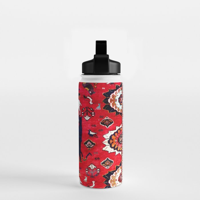 Qashqaâi Fars Southwest Persian Hunting Rug Print Water Bottle Gallery Image 2