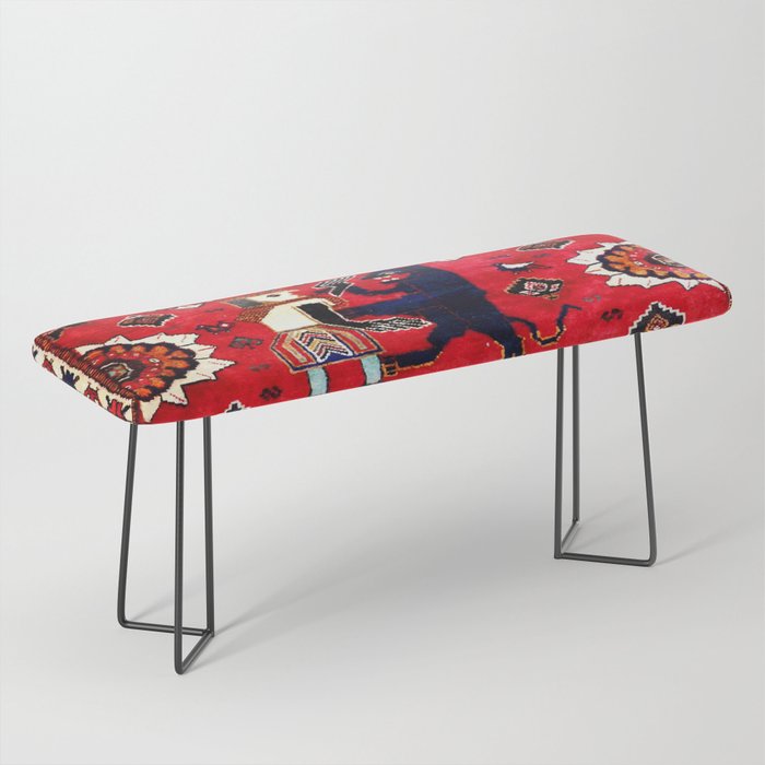 Qashqaâi Fars Southwest Persian Hunting Rug Print Bench Gallery Image 1
