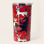 Qashqaâi Fars Southwest Persian Hunting Rug Print Travel Mug Gallery Image 1
