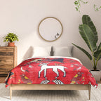 Qashqaâi Fars Southwest Persian Hunting Rug Print Comforter Gallery Image 3