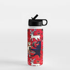 Qashqaâi Fars Southwest Persian Hunting Rug Print Water Bottle Gallery Image 1