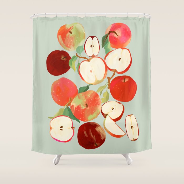 Fresh Apples Shower Curtain Gallery Image 1