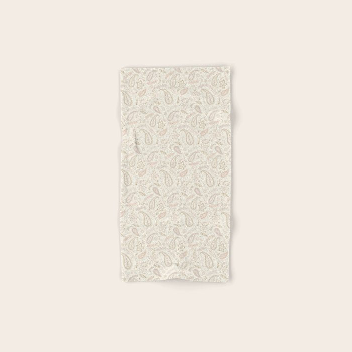 Paisley - Soft Pink Bath Towel Gallery Image 1
