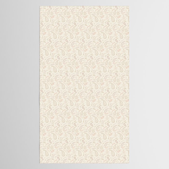 Paisley - Soft Pink Tablecloth Gallery Image 2