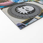 Sticker and graffiti wall background 6 - Berlin street art photography Welcome Mat Gallery Image 2