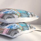Sticker and graffiti wall background 6 - Berlin street art photography Pillow Sham Gallery Image 3