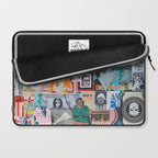 Sticker and graffiti wall background 6 - Berlin street art photography Laptop Sleeve Gallery Image 2