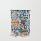 Sticker and graffiti wall background 6 - Berlin street art photography Wall Hanging Gallery Image 1