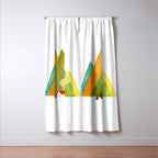 House at the foot of the mountains Window Curtain Gallery Image 3