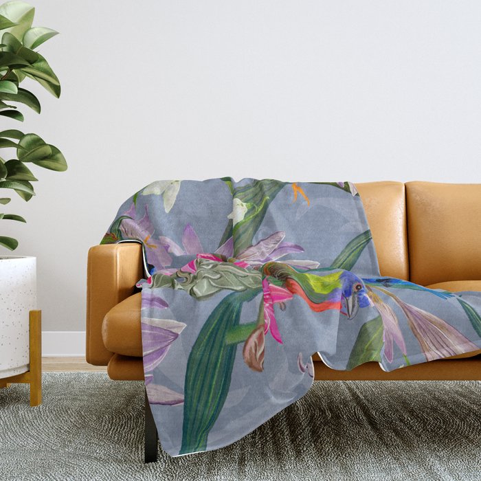 Lovely birds  Throw Blanket Gallery Image 2