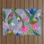 Lovely birds  Outdoor Rug Gallery Image 1