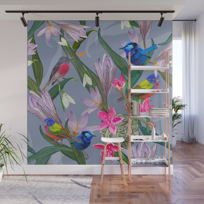 Lovely birds  Wall Mural Gallery Image 1