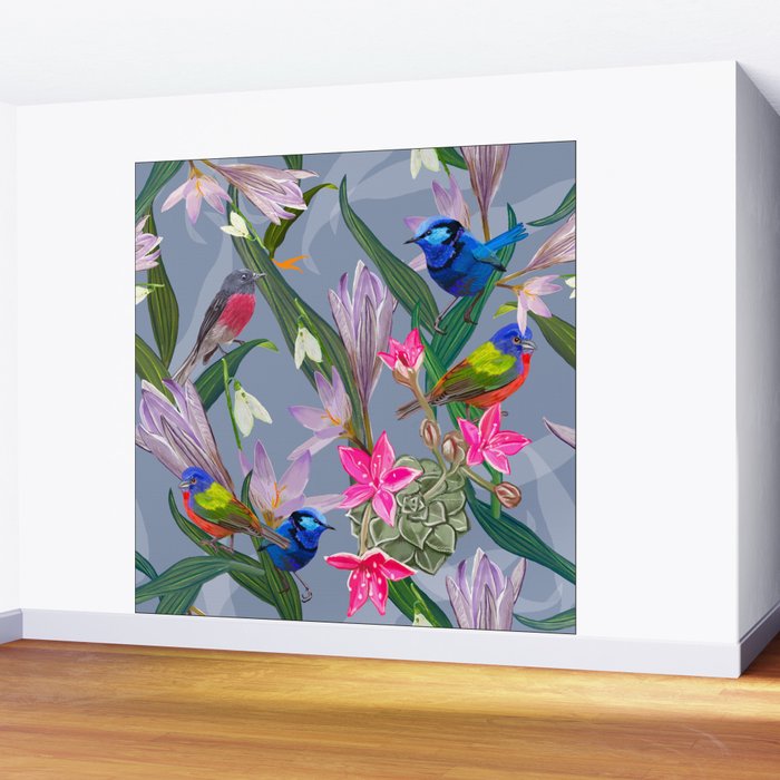 Lovely birds  Wall Mural Gallery Image 2