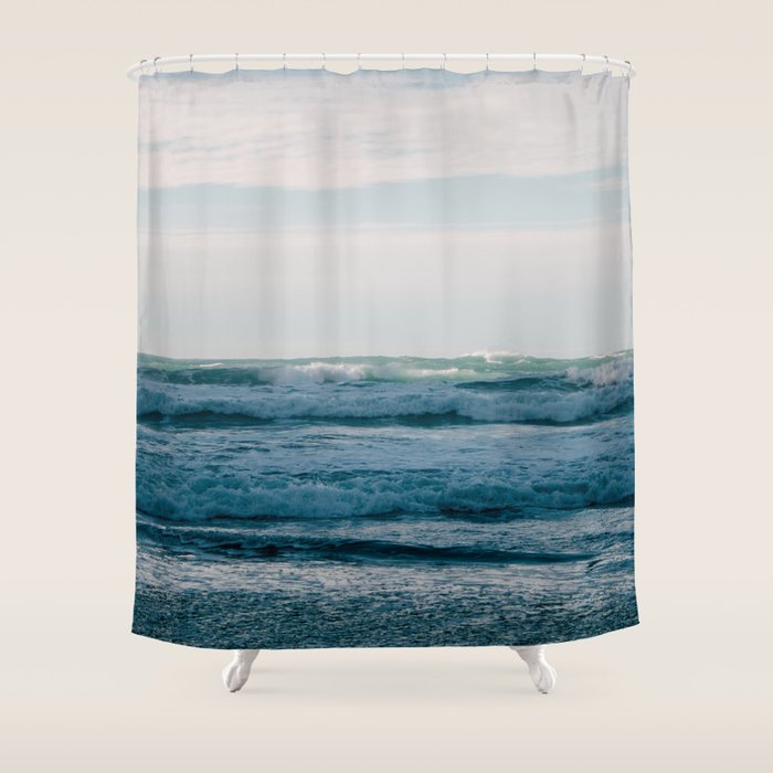 Waves Shower Curtain Gallery Image 1