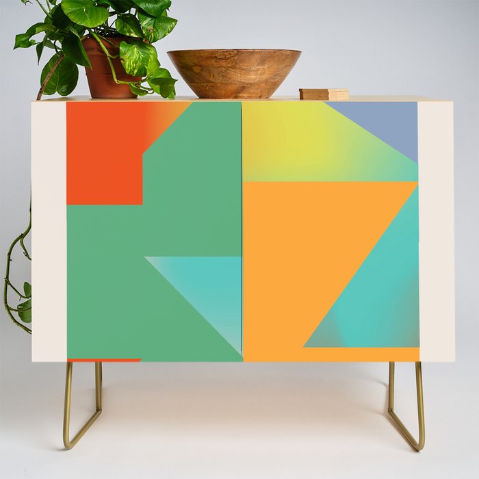 Modern Abstraction 3 Credenza Gallery Image 1